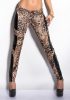 Leopárd mintás nadrág műbőr betéttel (IN50336 XS, S, M, L, XL)