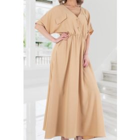 Gyönyörű lezseren elegáns zsebes maxiruha