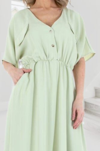 Gyönyörű lezseren elegáns zsebes maxiruha