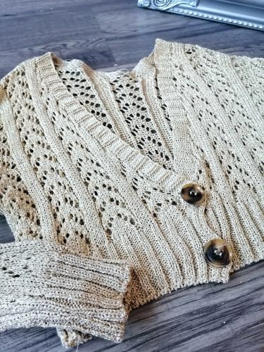 Arany elegáns kötött boleró