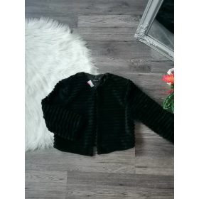 Elegáns fekete szőrme boleró