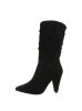 Fekete magas sarkú bokacsizma (1718-1)