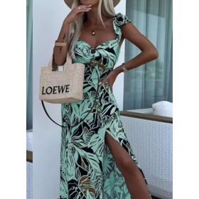 Virág mintás menta maxiruha