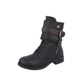 Fekete csatos fűzős bakancs (1901)