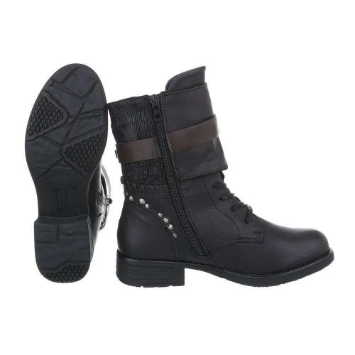 Fekete csatos fűzős bakancs (1901)