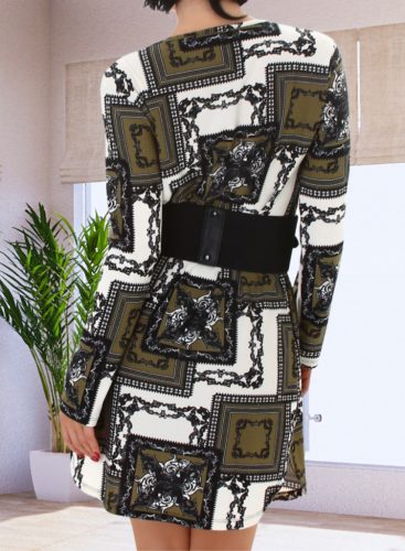 Elegáns mintás nagy méretű tunika / miniruha