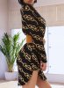 Elegáns mintás nagy méretű tunika / miniruha