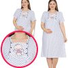 Gombos kismama hálóing (szoptatós hálóing)