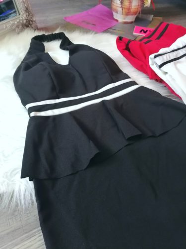 Elegáns fodros alkalmi miniruha