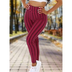   Alakformáló PUSH UP pink mintás fitness leggings / cicanadrág (8365)