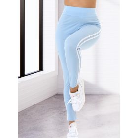 Oldalán csíkos türkiz melegítő alsó / tréning nadrág