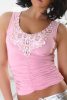 Rózsaszín extra köves top / felső