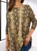 Extra méretű lenge kígyó mintás kötött tunika (93046)