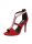 Szexi piros magas sarkú szandál XL strasszkövekkel (B-60)