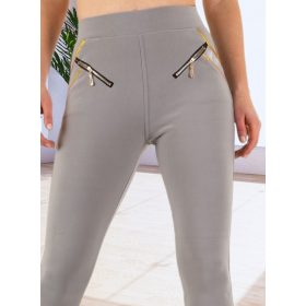 Elegáns szürke zsebes nadrág