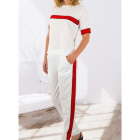 Fehér melegítő / tréning rövid ujjú felsővel