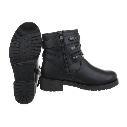 Fekete bakancs csatokkal (FC-H55)