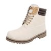 Bézs fűzős bakancs (H929)
