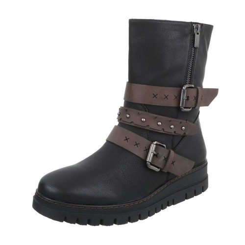Fekete bakancs csatokkal (HFN-653)