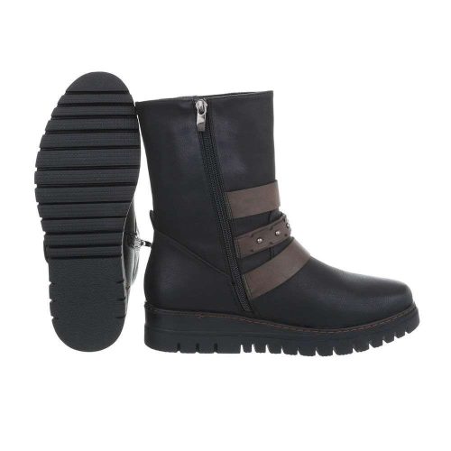 Fekete bakancs csatokkal (HFN-653)