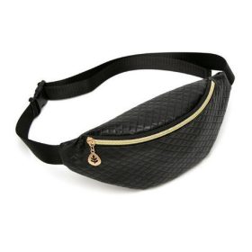 Steppelt fekete színű övtáska (K200)
