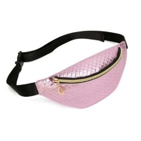 Steppelt metál rózsaszín övtáska (K200)