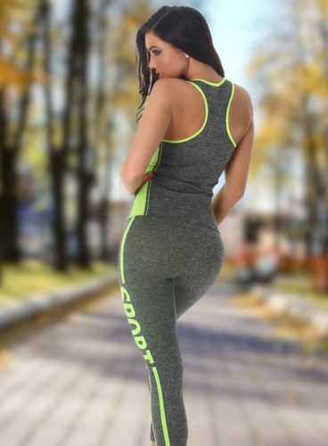 2 részes fitness együttes Top + leggings / cicanadrág (MH-13)