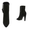 Fekete magas sarkú bokacsizma (MT022)