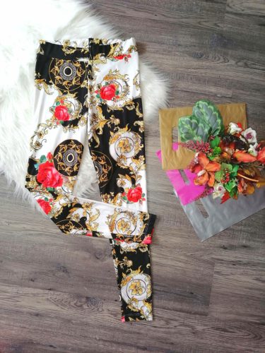 Mintás pamut leggings