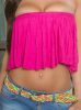 Lenge pink crop top