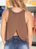 Lenge cappucino crop top