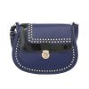 Elegáns kék oldaltáska csattal és szegecsekkel (TA-K2320)