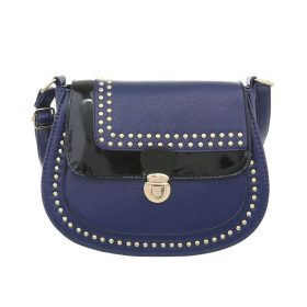   Elegáns kék oldaltáska csattal és szegecsekkel (TA-K2320)