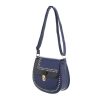 Elegáns kék oldaltáska csattal és szegecsekkel (TA-K2320)