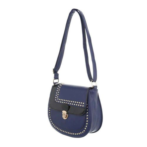 Elegáns kék oldaltáska csattal és szegecsekkel (TA-K2320)