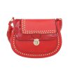 Elegáns piros oldaltáska csattal és szegecsekkel (TA-K2320)