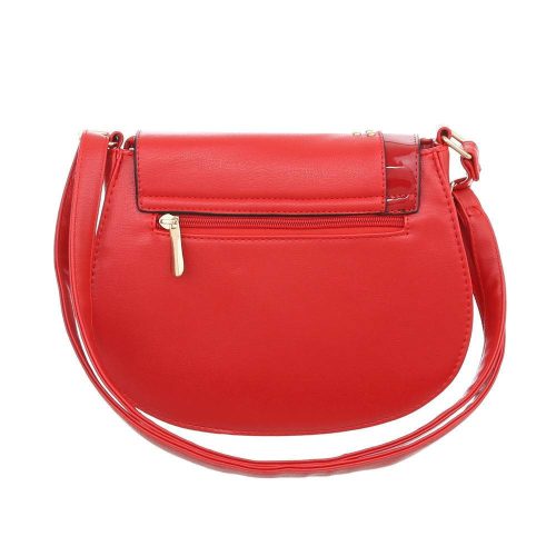 Elegáns piros oldaltáska csattal és szegecsekkel (TA-K2320)