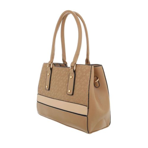 Elegáns közepes méretű sötétbézs válltáska (TA-K670)