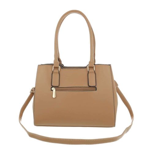 Elegáns közepes méretű sötétbézs válltáska (TA-K670)