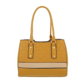 Elegáns közepes méretű sárga válltáska (TA-K670)