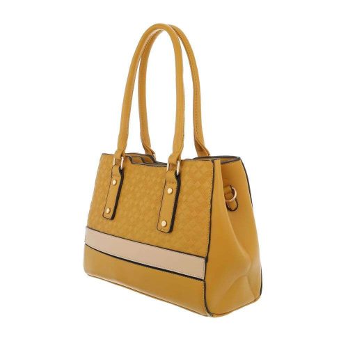 Elegáns közepes méretű sárga válltáska (TA-K670)