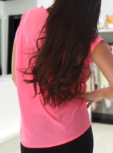 Mintás lenge neonpink felső /póló