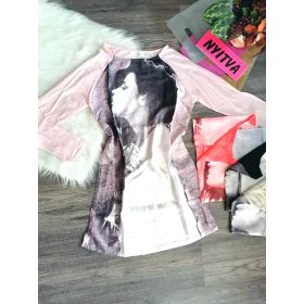 Mintás lenge vékony tunika / felső (TS564)