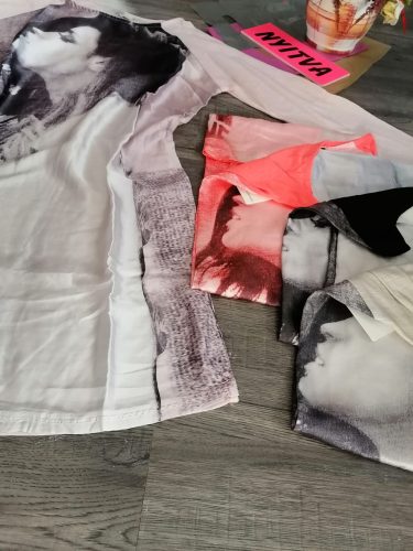 Mintás lenge vékony tunika / felső (TS564)