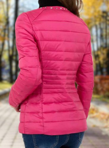 Steppelt pink strasszos átmeneti kabát