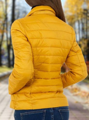 Steppelt mustár sárga átmeneti kabát