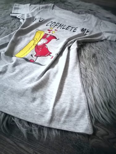 Mintás szürke póló / felső