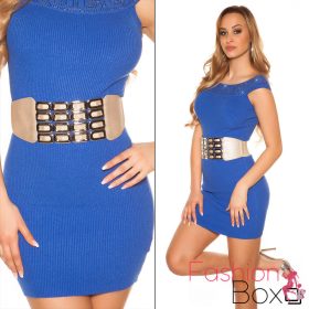 Arany fémdíszes gumis deréköv