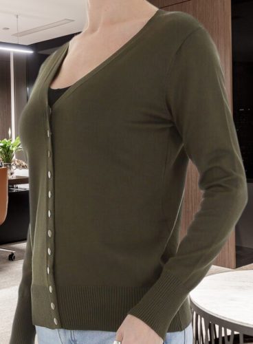 Keki finomkötésű patentos kardigán