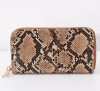 Kígyó mintás barna pénztárca (13-91-33)